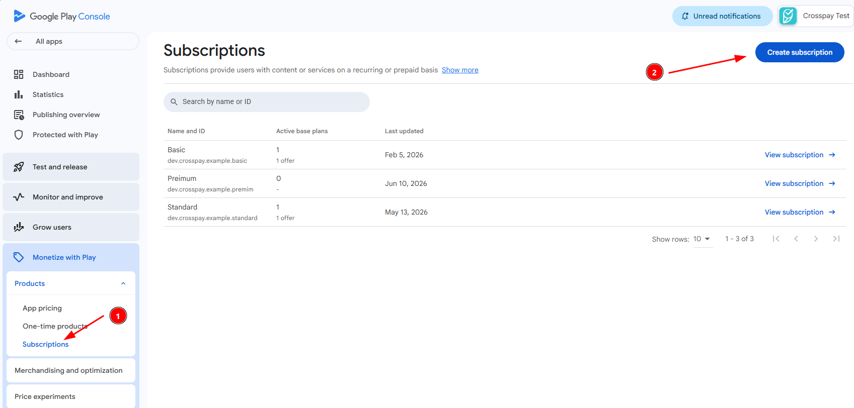 Create Google Play Subscription Guide